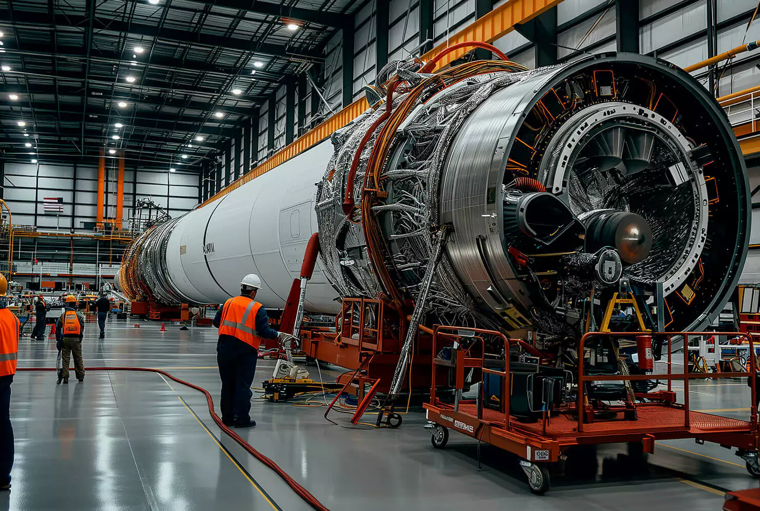 Engineers reviewing an industrial project